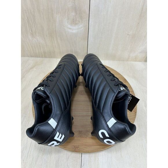NEW Core SR Pitch Vision Black Leather Football Cleats Men's 10.5 - Picture 7 of 9